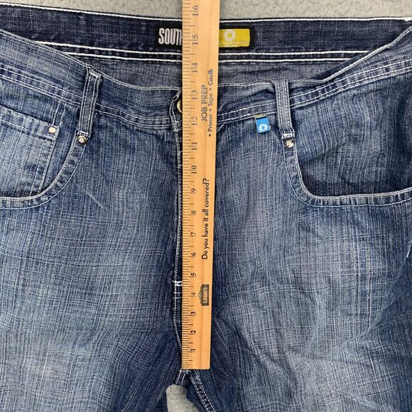 Southpole Denim Shorts Mens 38 Blue Jorts Relaxed Fit Streetwear Y2K - Picture 7 of 15